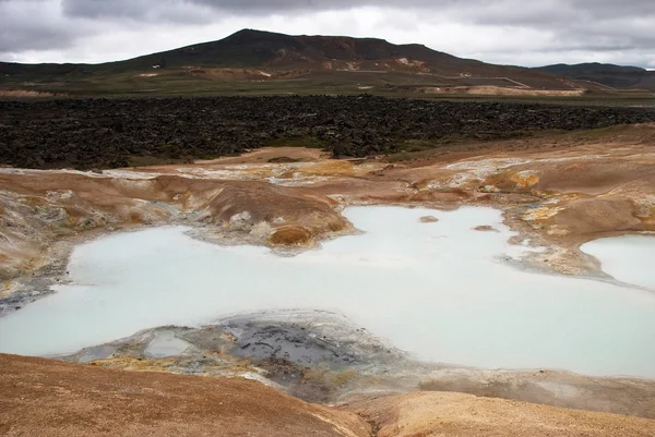 Leirhnjukur 火山口 — 图库照片