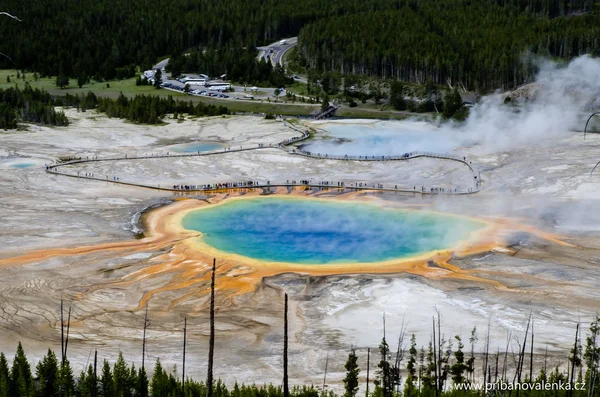 La piscina prismatica - occhio a Yellowstone — Foto Stock