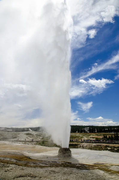 Geysir Beehive in Yellowstone — Stock Photo, Image