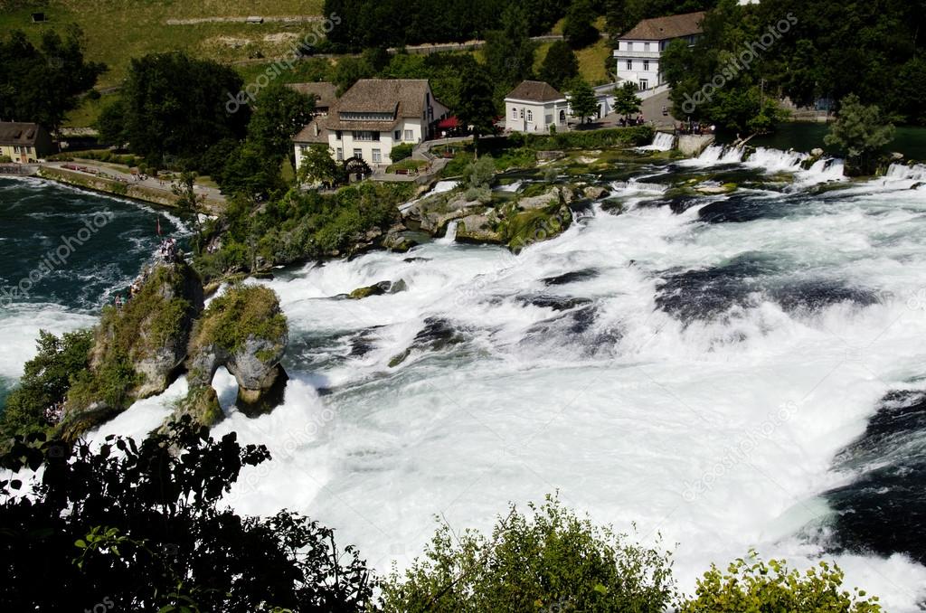 Rhina Falls in Switzerland