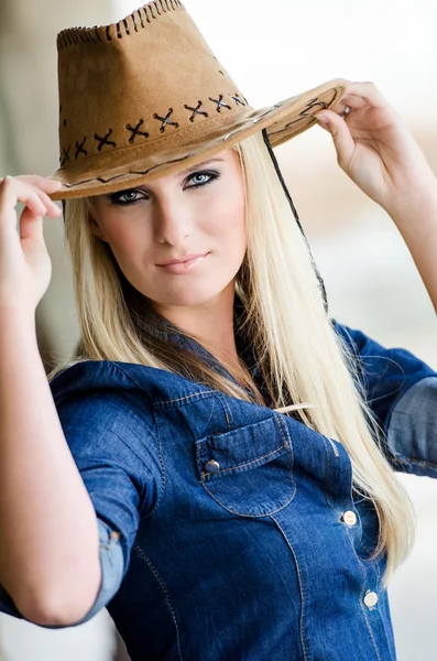 Western girl — Stock Photo, Image