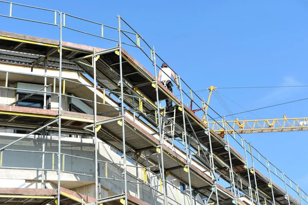 Construção de um novo edifício — Fotografia de Stock