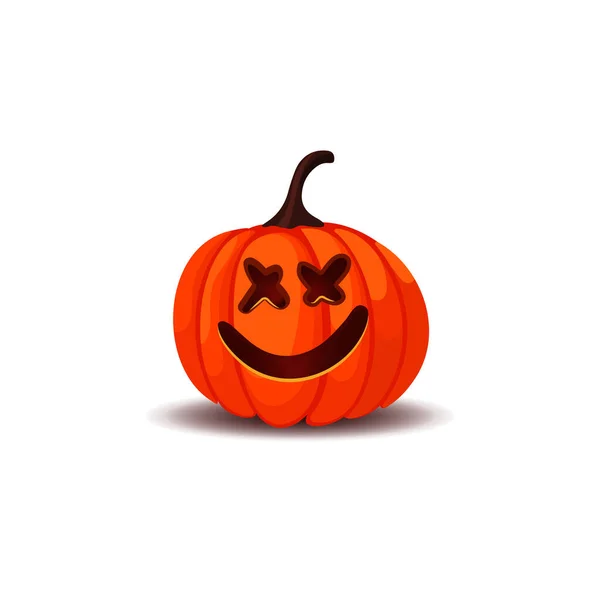 Szczęśliwego Halloween Jack Dyni Latarni Izolowane Białym Tle Szczęśliwego Halloween — Wektor stockowy