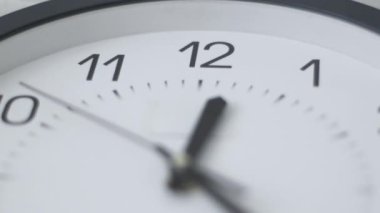 Zaman azalıyor. Zaman aralığı çok hızlı ilerliyor. Duvarda çevirmeli ve eli duvarda olan duvar saati, zaman atlamalı çekim
