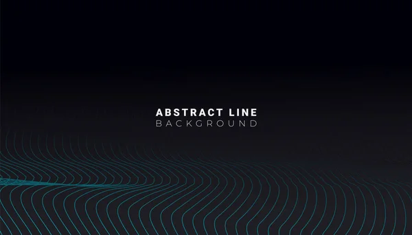 Partículas Fluidas Creativas Fondo Línea Onda Abstracta Suave Forma Curvilínea — Vector de stock