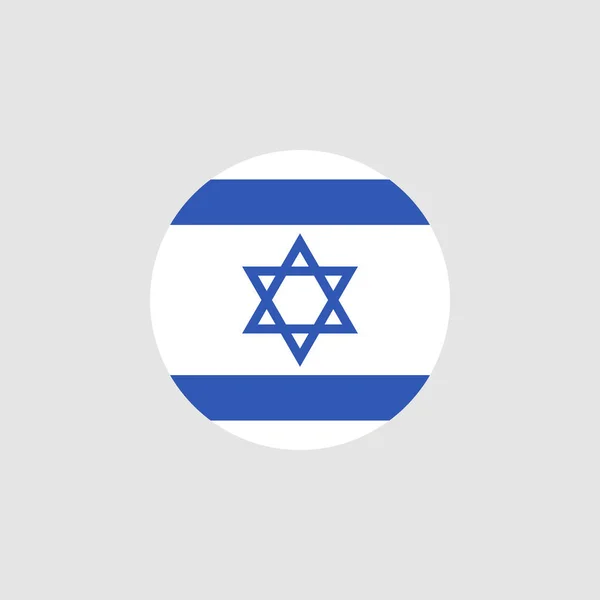 Israel Flag Official Colors Proportions Vector Israel National Country Symbol — Stock Vector