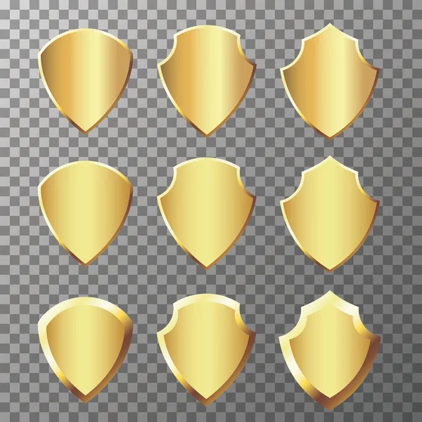 Vector gouden badges — Stockvector