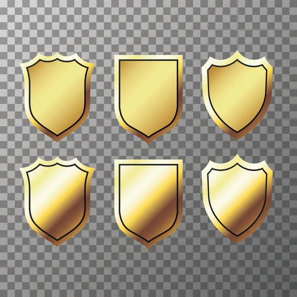 Vecteur badges dorés — Image vectorielle