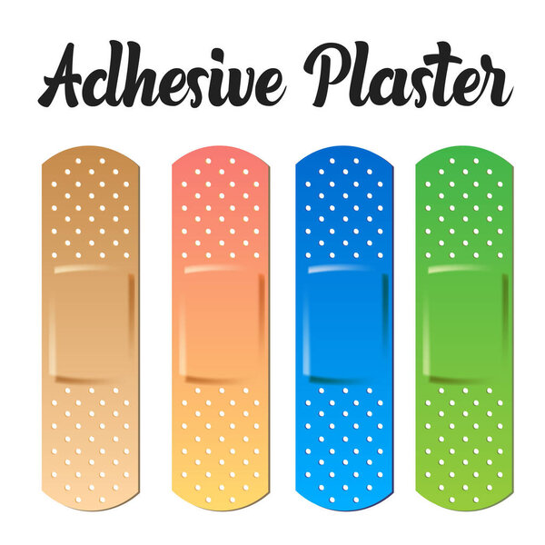 Adhesive plasters vector