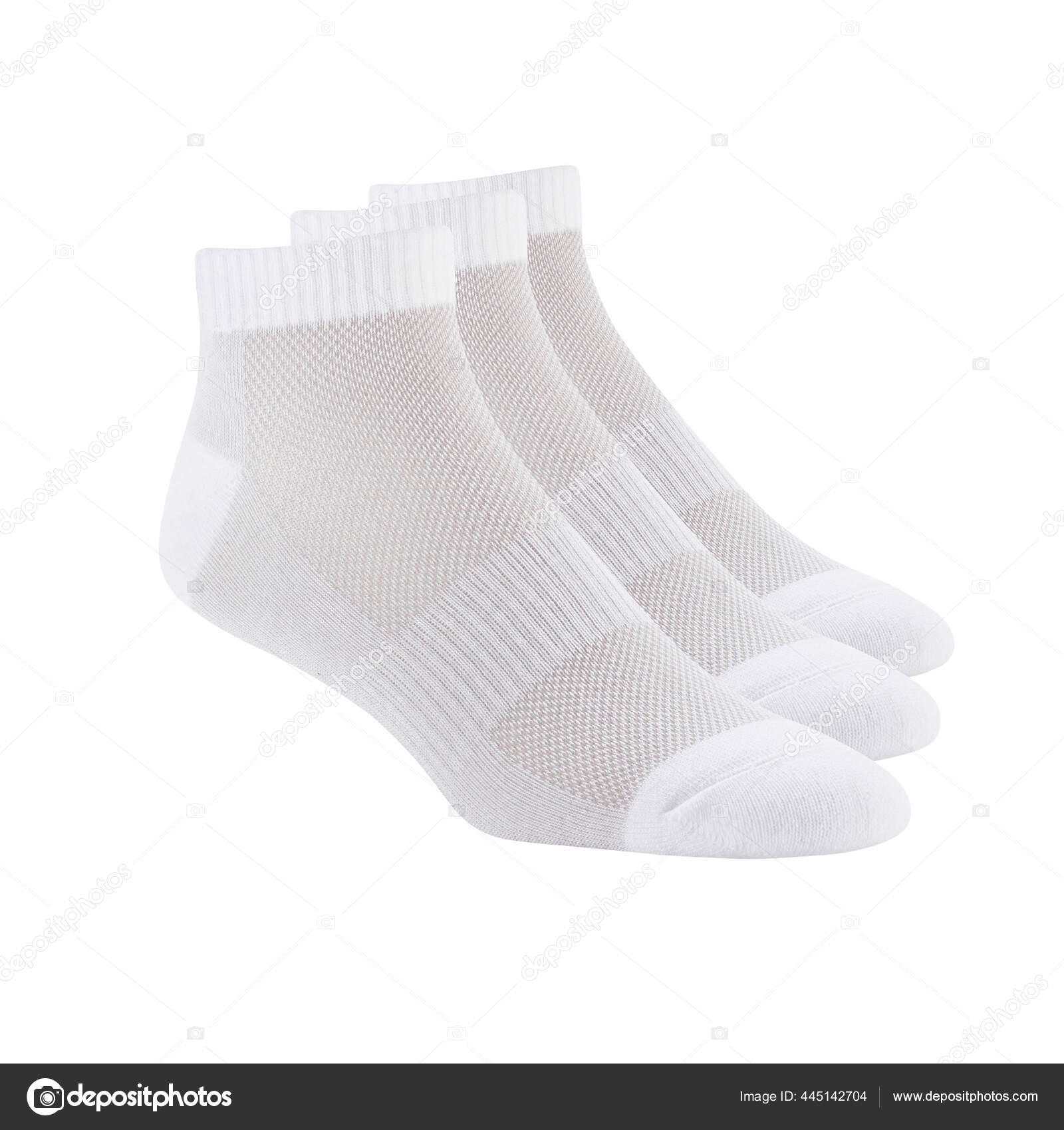 Download White Color Short Mini Socks Mockup Design Isolated White Background Stock Photo Image By C Med Ved 445142704