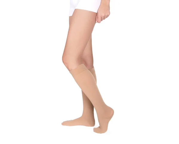 Sıkıştırma Çoraphanesi Varisli Damarlar Venouse Terapisi Için Tıbbi Sıkıştırma Çorapları — Stok fotoğraf