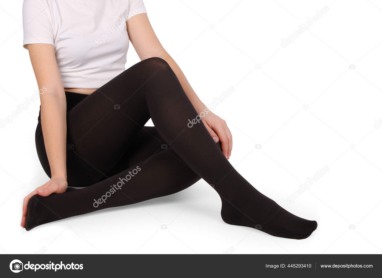 Compression Hosiery Medical Compression Stockings Tights Varicose Veins  Venouse Therapy Stock Photo by ©Med_Ved 445293410