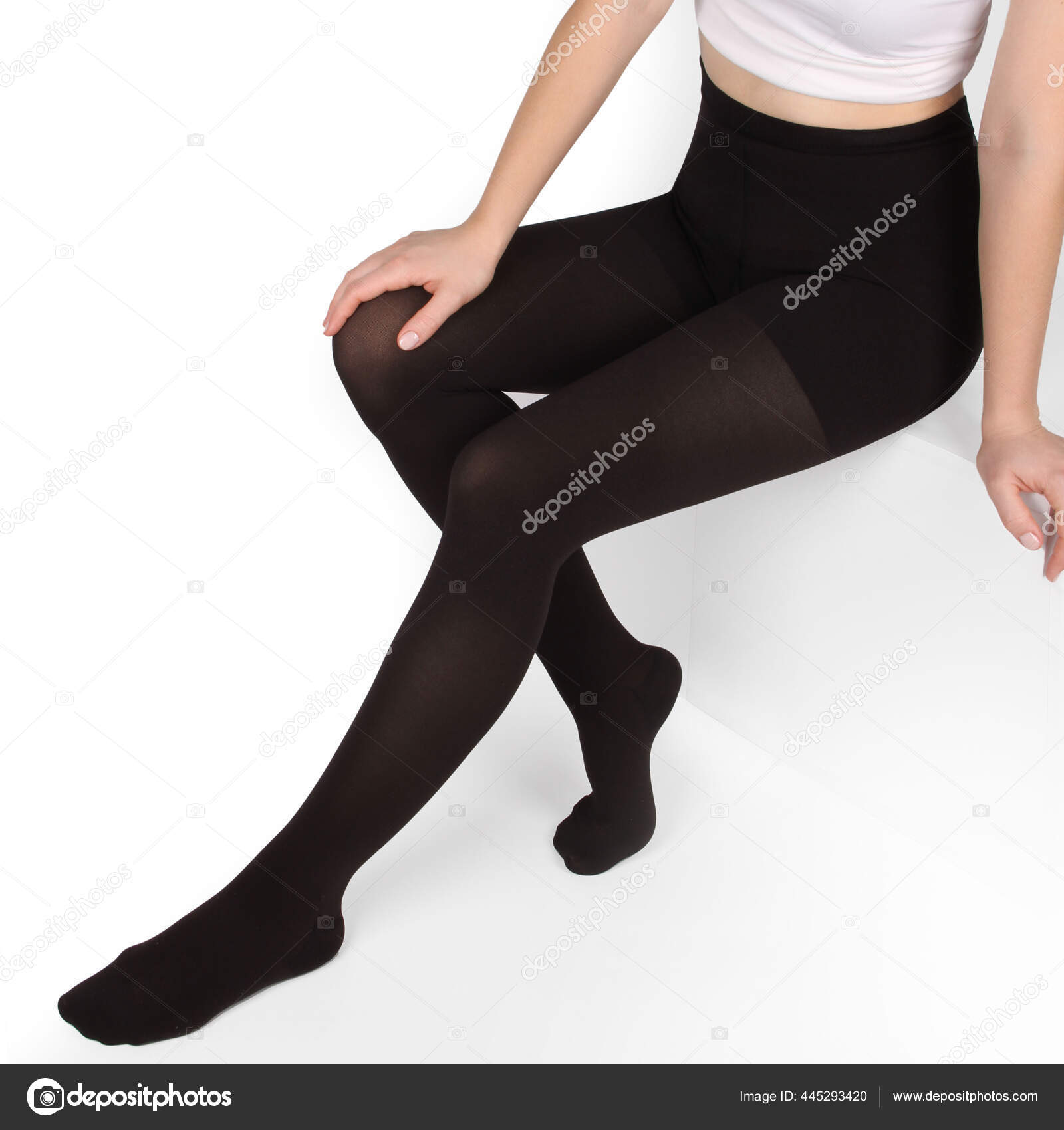 Compression Hosiery Medical Compression Stockings Tights Varicose Veins  Venouse Therapy Stock Photo by ©Med_Ved 445293420