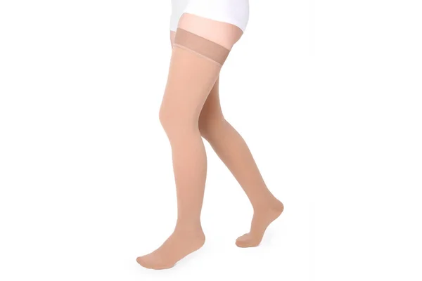 Compression Hosiery Medical Compression Stockings Tights Varicose Veins Venouse Therapy — Stock Photo, Image