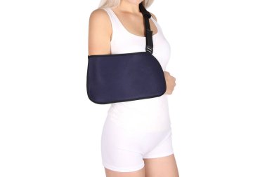 Omuz Eklem Kolu. Ek olarak omuz eklemine (eşarp) bandaj takın. El naylonu. Destek ve Hareketsizleştiriciler. Ortopedik diş telleri. Omuz yaralanması..