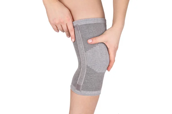 Knee Support Brace Leg Isolated White Background Orthopedic Anatomic Orthosis Royalty Free Stock Photos