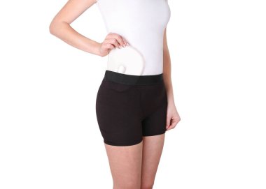 İki yastıklı kalça desteği. Kalça ekleminde bandaj koruyucusu. Kalça ağrısı için tıbbi sıkıştırma iç çamaşırı. Ameliyattan sonra ortopedik iç çamaşırı. Kalça kemiklerinin korunması..