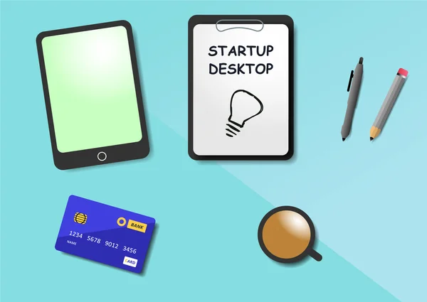 Bir start-up masaüstü kavramı