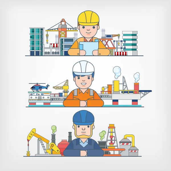 Vector of Engineer — Stock Vector