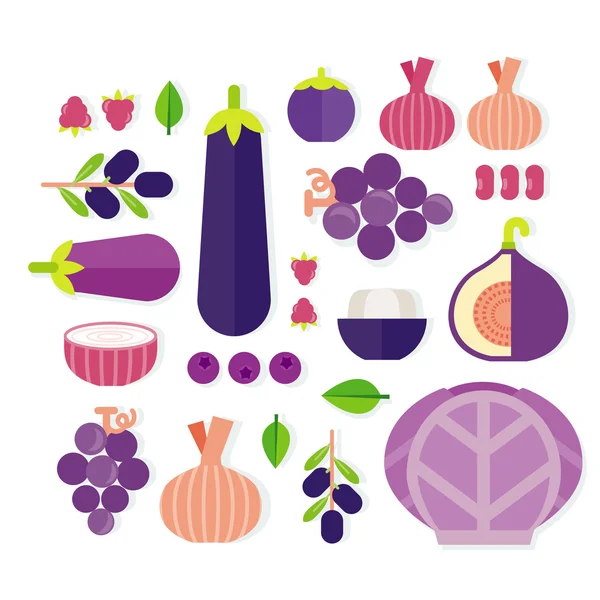 Frutas y hortalizas — Archivo Imágenes Vectoriales