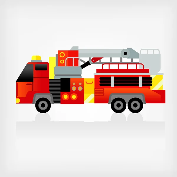 Motor de bomberos — Vector de stock