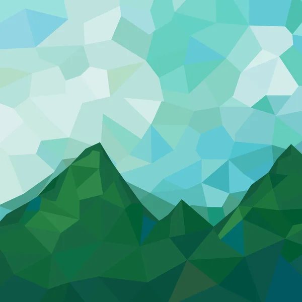 Paisaje de montaña — Vector de stock