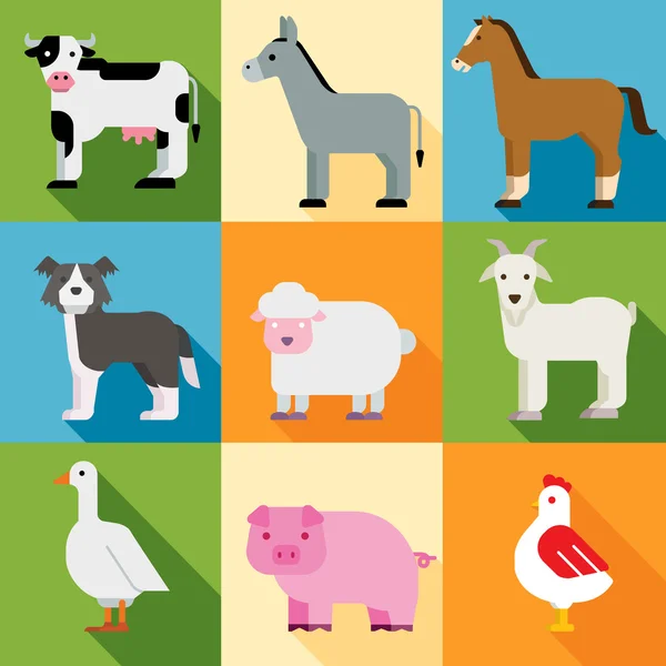 Zwierzęta rolnicze — Wektor stockowy