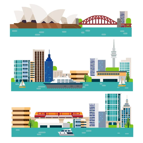 Avustralya manzara İllüstrasyon