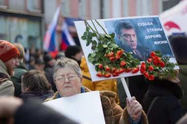 Portreler Boris Nemtsov memorial Mart itibariyle
