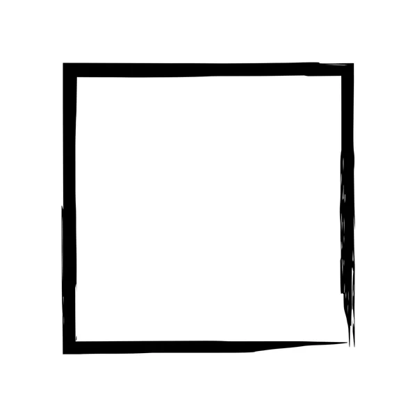 Rahmen quadratische Tinte Grunge Hintergrund — Stockvektor