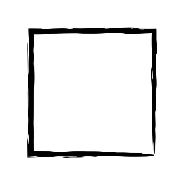 Frame square ink grunge background — Stock Vector