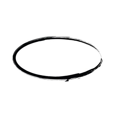 Grunge vektör çerçeve oval şekli