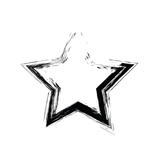 Grunge star vector — Stock Vector