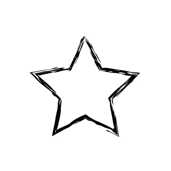 Vector de estrella grunge — Archivo Imágenes Vectoriales