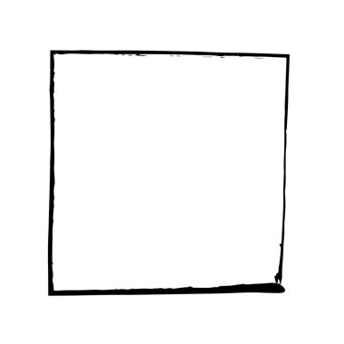 Kare kare fırça vektör grunge boya suluboya mürekkep