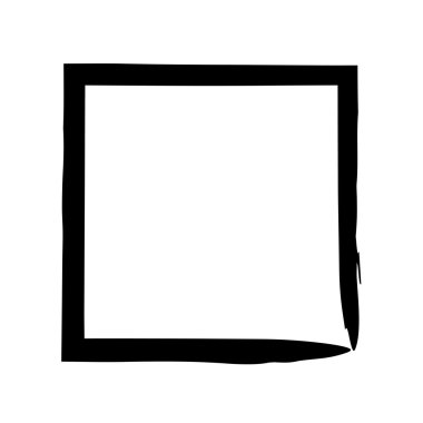 Kare kare fırça vektör grunge boya suluboya mürekkep