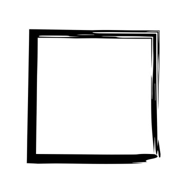 Kare kare fırça vektör grunge boya suluboya mürekkep