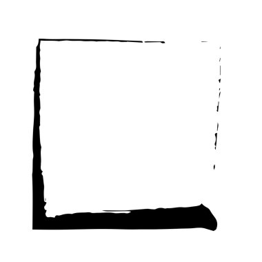 Kare kare fırça vektör grunge boya suluboya mürekkep