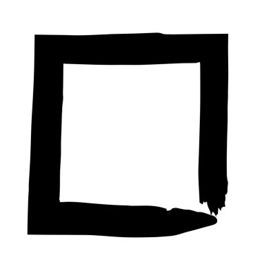 Kare kare fırça vektör grunge boya suluboya mürekkep