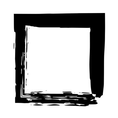 Kare kare fırça vektör grunge boya suluboya mürekkep