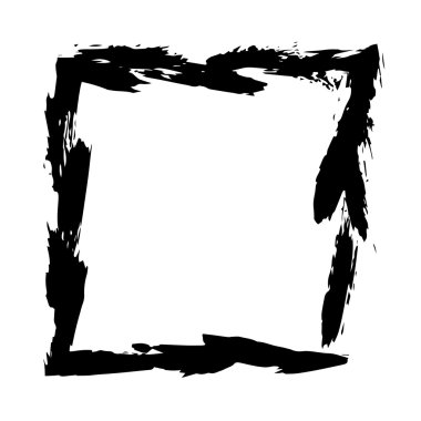 Kare kare fırça vektör grunge boya suluboya mürekkep