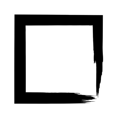 Kare kare fırça vektör grunge boya suluboya mürekkep