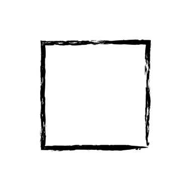 Kare kare fırça vektör grunge boya suluboya mürekkep
