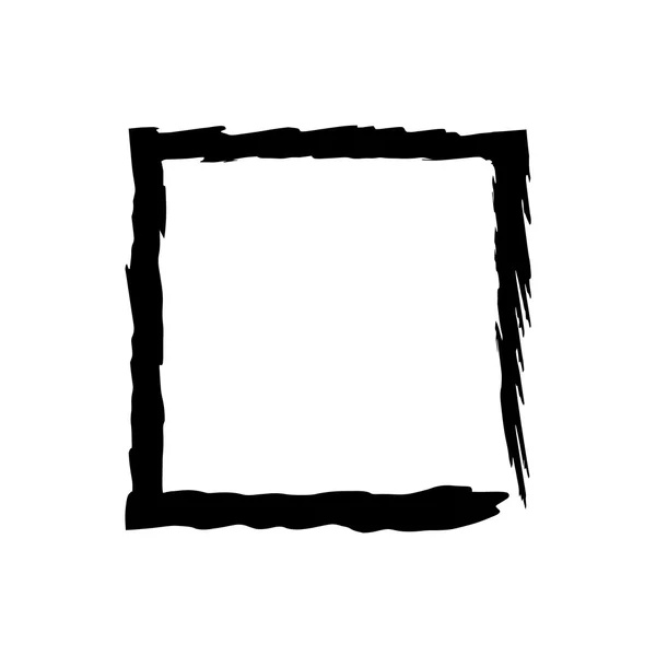 Square frame brush vector grunge paint watercolour ink — Stock vektor