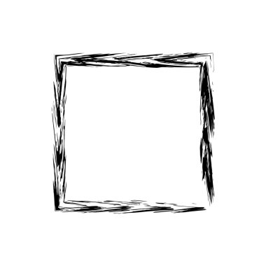 Kare kare fırça vektör grunge boya suluboya mürekkep