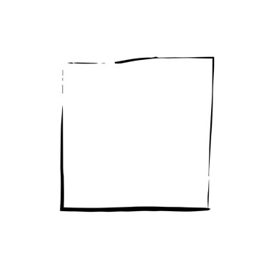 Kare kare fırça vektör grunge boya suluboya mürekkep