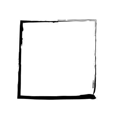 Kare kare fırça vektör grunge boya suluboya mürekkep