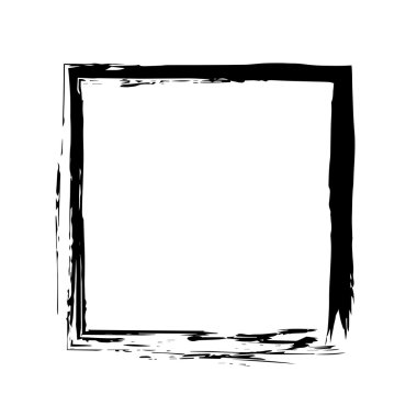 Kare kare fırça vektör grunge boya suluboya mürekkep