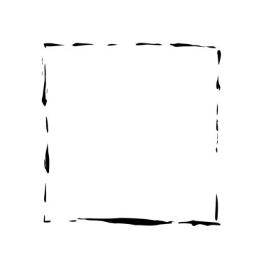 Kare kare fırça vektör grunge boya suluboya mürekkep