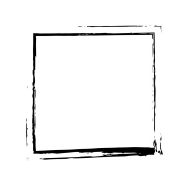 Kare kare fırça vektör grunge boya suluboya mürekkep